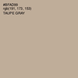 #BFAD99 - Taupe Gray Color Image